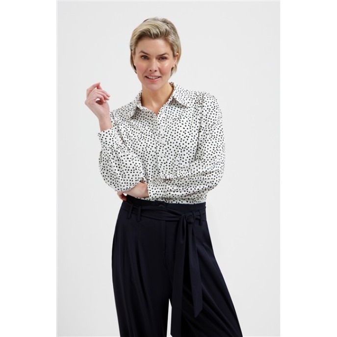 Lady Day top Dana wit dessin 